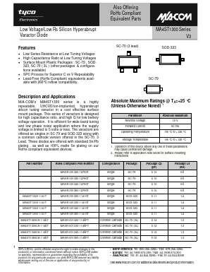 MAVR-001350-12790T Datasheet PDF Tyco Electronics