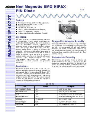 MA4P7461F-1072T Datasheet PDF Tyco Electronics