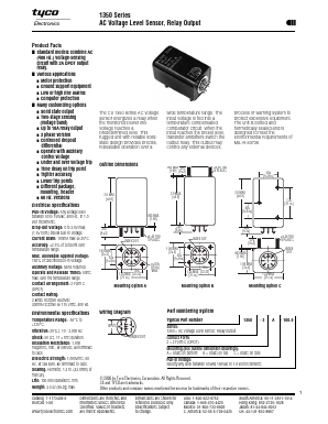 1350-2B-100.0 Datasheet PDF Tyco Electronics