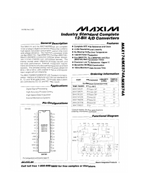 MAX174C Datasheet PDF Maxim Integrated