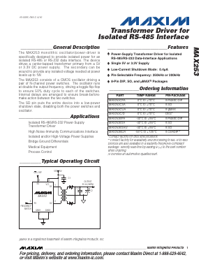 MAX253C/D Datasheet PDF Maxim Integrated