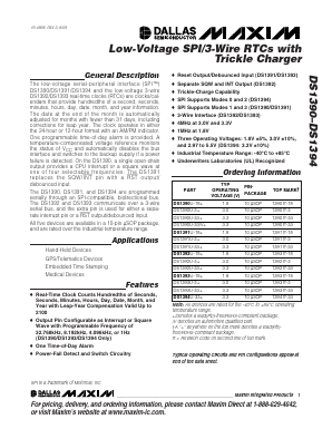 DS1394U-33 Datasheet PDF Maxim Integrated