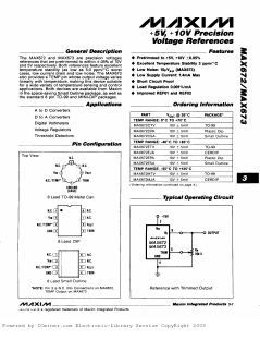 MAX673 Datasheet PDF Maxim Integrated
