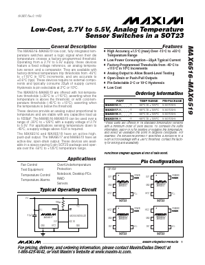 MAX6517UKN005 Datasheet PDF Maxim Integrated