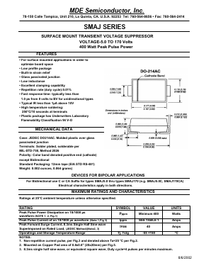 SMAJ26CA Datasheet PDF MDE Semiconductor