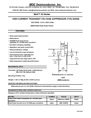 MAX20-45.0C Datasheet PDF MDE Semiconductor