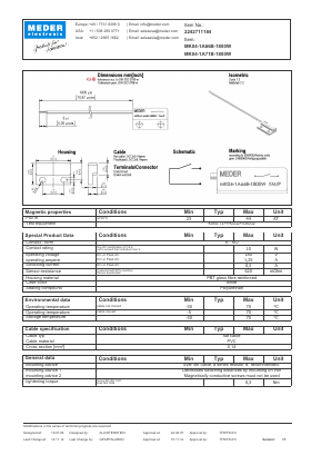 MK041A66B1800W Datasheet PDF Meder Electronic