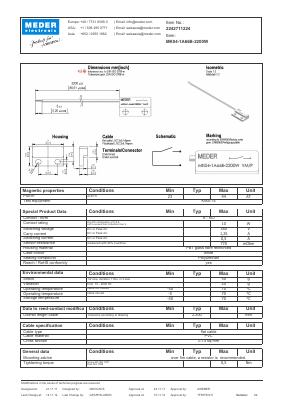 MK041A66B2200W Datasheet PDF Meder Electronic