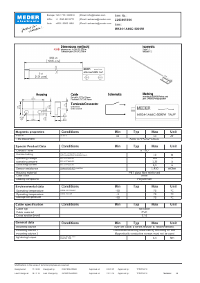 MK041A66C5000W Datasheet PDF Meder Electronic