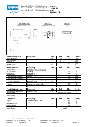 MS05-2A87-78D_DE Datasheet PDF Meder Electronic