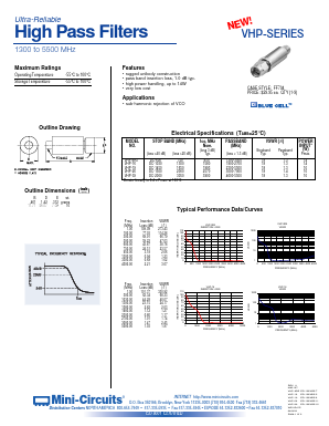 VHP-9R5 Datasheet PDF Mini-Circuits