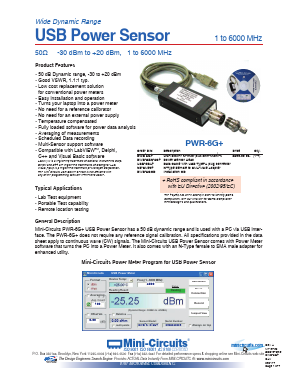 PWR-6G+ Datasheet PDF Mini-Circuits