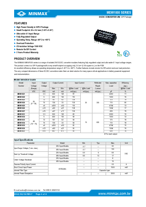 MEW1023 Datasheet PDF Minmax Technology Co., Ltd.