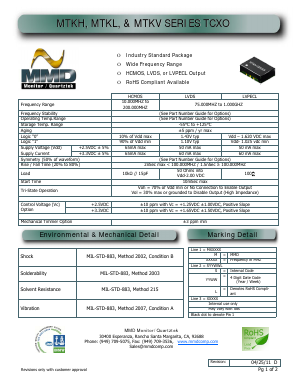 MTKV330C Datasheet PDF MMD Components
