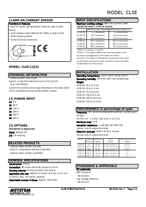 CLSE Datasheet PDF M-System Co.,Ltd.