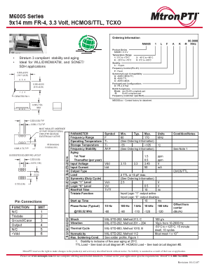 M60051LFAK Datasheet PDF MTRONPTI