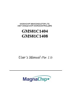 GMS87C1404D Datasheet PDF MagnaChip Semiconductor