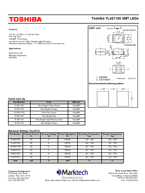 TLGE1100 Datasheet PDF Marktech Optoelectronics