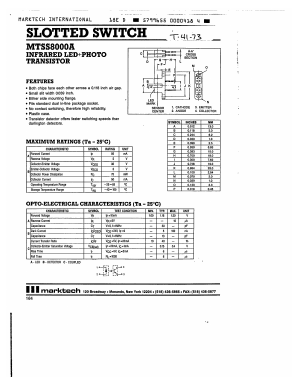 MTSS8000A Datasheet PDF Marktech Optoelectronics