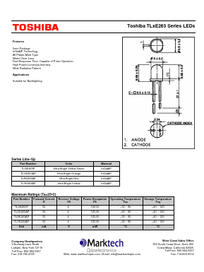 TLGE263P Datasheet PDF Marktech Optoelectronics