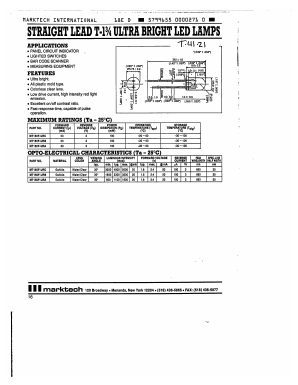 MT150F-URB Datasheet PDF Marktech Optoelectronics