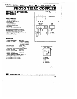 MT30330 Datasheet PDF Marktech Optoelectronics