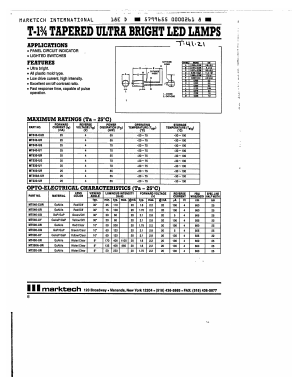 MT540-UG Datasheet PDF Marktech Optoelectronics