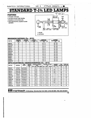 MT810-HR Datasheet PDF Marktech Optoelectronics