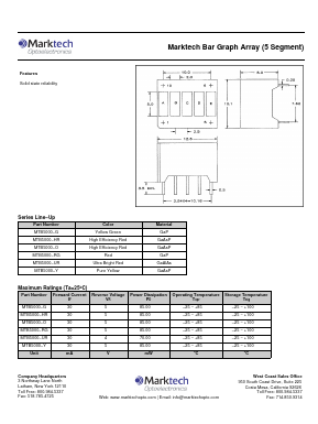 MTB5000-Y Datasheet PDF Marktech Optoelectronics
