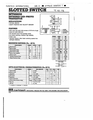 MTSS8050 Datasheet PDF Marktech Optoelectronics