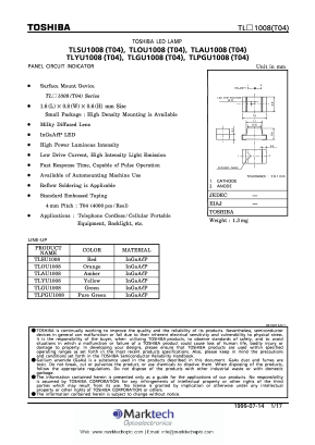 TLAU1008 Datasheet PDF Marktech Optoelectronics