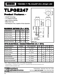 TLPGE247 Datasheet PDF Marktech Optoelectronics