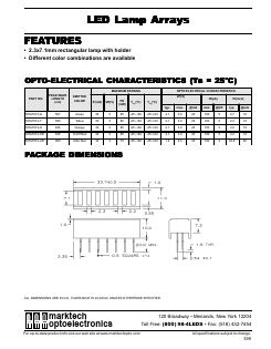 MTA7072-HR Datasheet PDF Marktech Optoelectronics