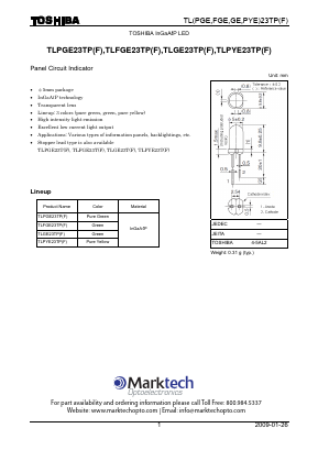 TLGE23TPF Datasheet PDF Marktech Optoelectronics