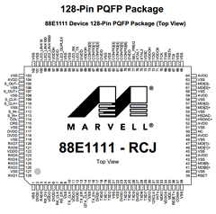 88E1111-XX-CAA1I000 Datasheet PDF Marvell Semiconductor