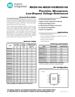 MAX6198CESA Datasheet PDF Maxim Integrated