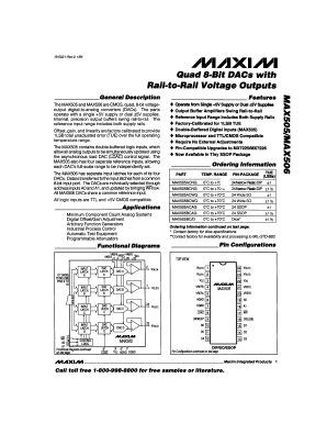 MAX505ACAG Datasheet PDF Maxim Integrated