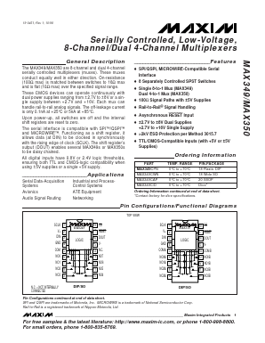 MAX349CAP Datasheet PDF Maxim Integrated