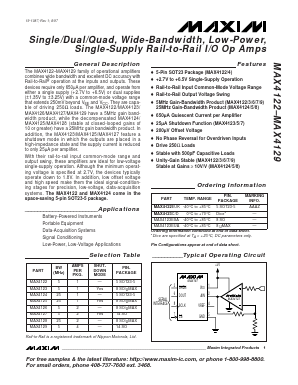 MAX4127C/D Datasheet PDF Maxim Integrated