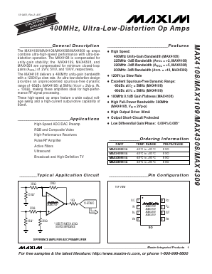 MAX4308ESA Datasheet PDF Maxim Integrated