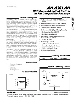 MAX1607ESA Datasheet PDF Maxim Integrated