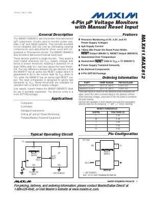 MAX812TEUS Datasheet PDF Maxim Integrated
