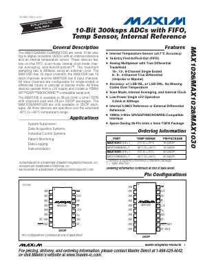 MAX1026BCEE+T Datasheet PDF Maxim Integrated