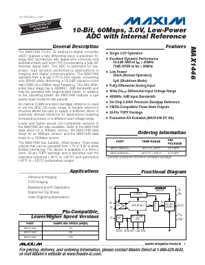 MAX1446 Datasheet PDF Maxim Integrated