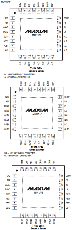 MAX1516ETJ Datasheet PDF Maxim Integrated