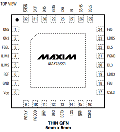 MAX1533AETJ+ Datasheet PDF Maxim Integrated