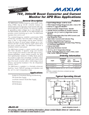 MAX15059BETE+ Datasheet PDF Maxim Integrated