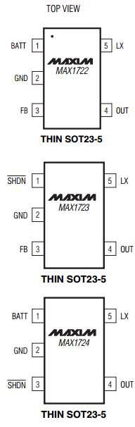 MAX1724EZK30-T Datasheet PDF Maxim Integrated