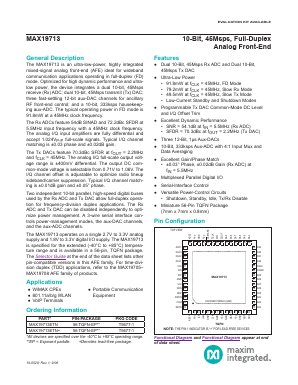 MAX19713ETN Datasheet PDF Maxim Integrated