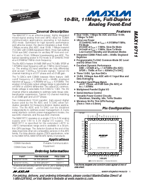 MAX19711ETN Datasheet PDF Maxim Integrated